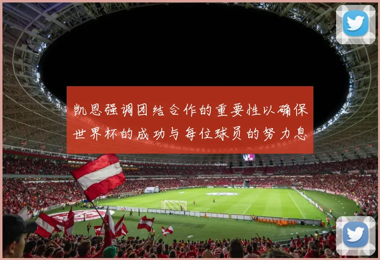 凯恩强调团结合作的重要性以确保世界杯的成功与每位球员的努力息息相关